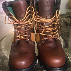 POLO RALPH LAUREN LEATHER BOOTS